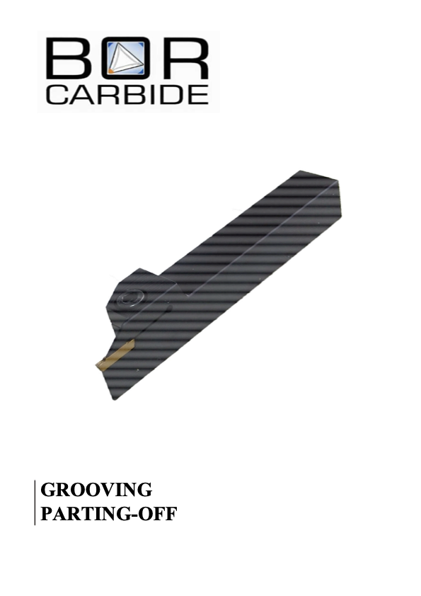 BOR Carbide Grooving and Parting-Off Kataloğu