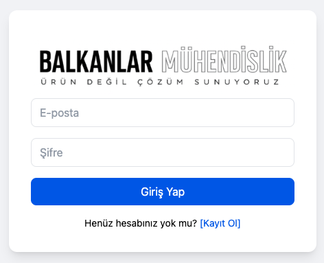 Balkanlar Mühendislik Bayi Portalı