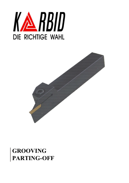 KARBID Grooving and Parting-Off katalog kapağı