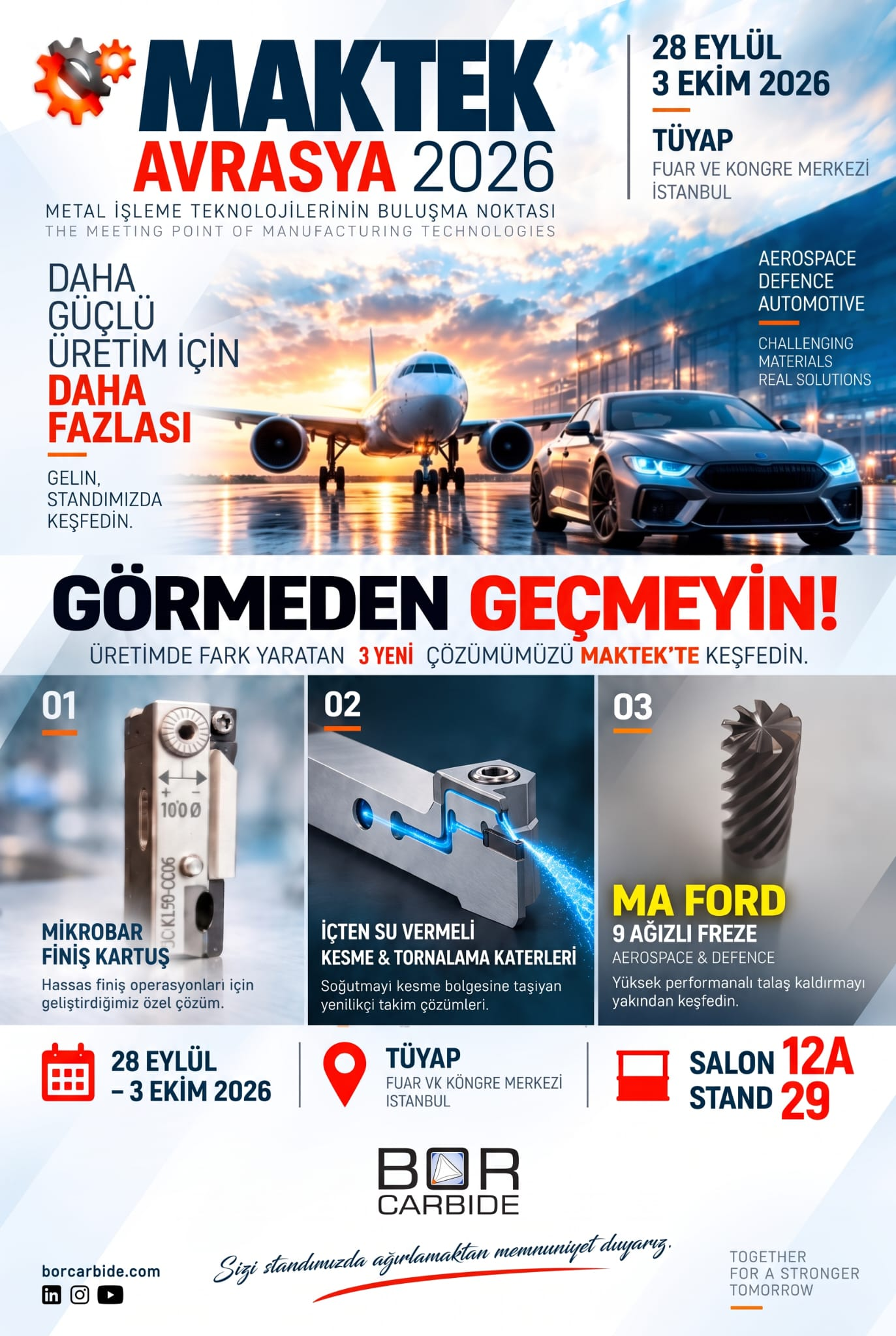 Maktek Euroasia 2026, 28 September – 3 October, Istanbul Tüyap